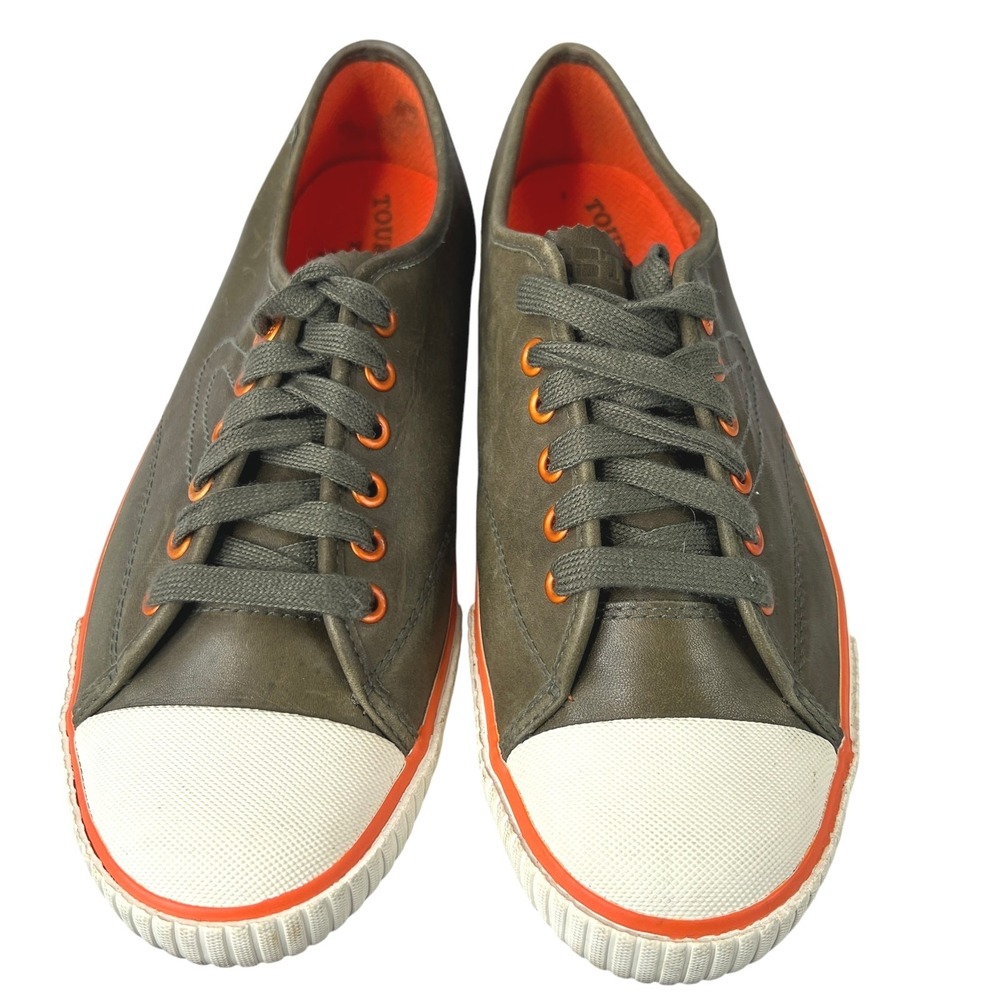 Tretorn Tournament Sneakers Mens 8 Olive Green Leather Low Top Sporty Shoes
